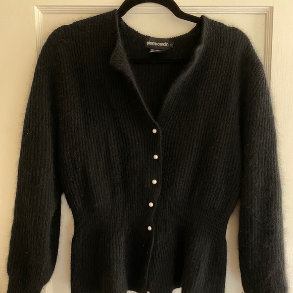 Pierre Cardin Peplum Wool Cardigan - Picture 4 of 5